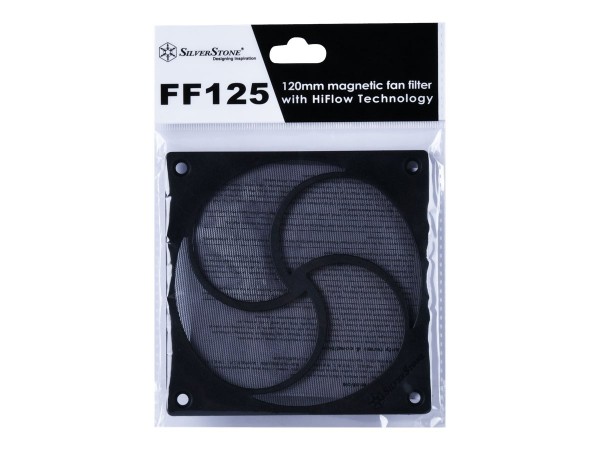 SilverStone SST-FF125B - Filtro per ventola - ABS - Nero - 120 mm - 5 mm - 120 mm