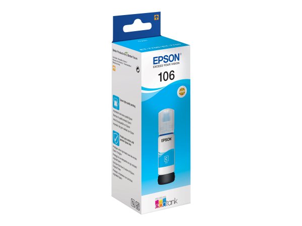Epson 106 EcoTank Cyan ink bottle - Originale - Ciano - Epson - - EcoTank ET-7750 - EcoTank ET-7700