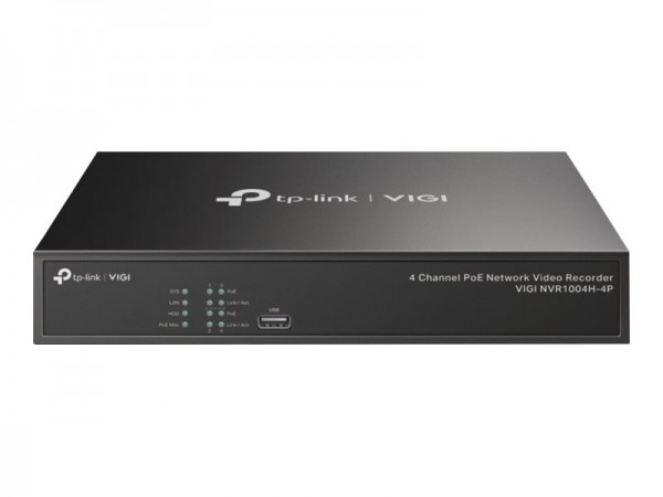 VIGI NVR1004H-4P 4 Channel PoE Network Video Recorder - 0,1 Gbps - DHCP