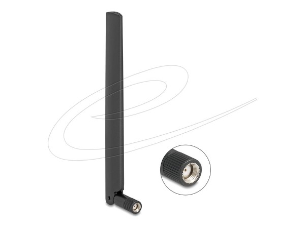 Delock WiFi 7 Antenne RP-SMA Stecker 2.0 - Omnidirezionale - WLAN