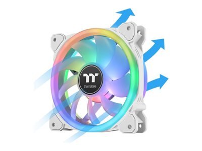 Thermaltake SWAFAN 12 RGB Radiator Fan TT Premium Edition White - Raffreddatore d'aria - 12 cm - 500