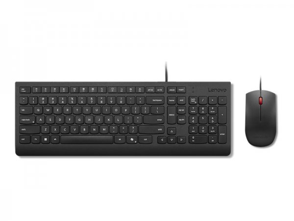 Lenovo Ess Wired Keyboard/Mouse Us - Tastiera - Ottico