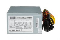 iBOX CUBE II - 500 W - 12 V - 20+4 pin ATX - Non modulare - PC - ATX