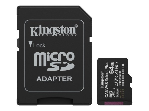 Kingston Canvas Select Plus microSDXC - Extended Capacity SD (MicroSDHC)