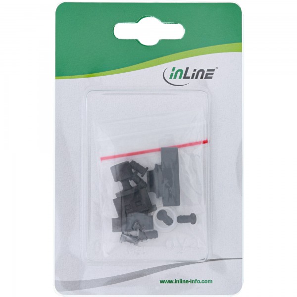 InLine Set amtipolvere per interfacce audio / video - 12 pezzi