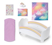 Zapf BABY born Rainbow Bed Puppenbett/Kinderbett e Batterien erforder...