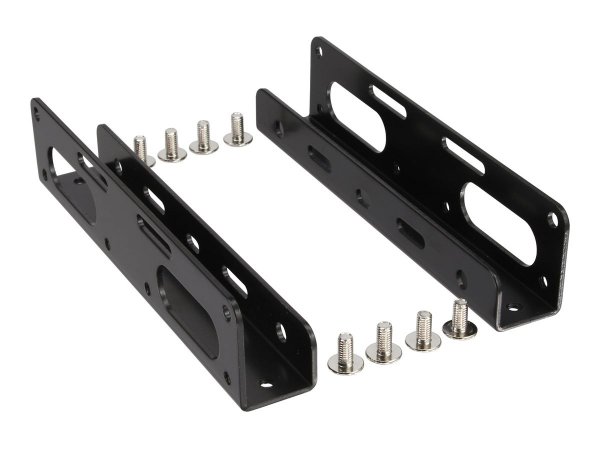 InLine Guide di montaggio per HDD/SSD da 2,5" a 3,5" - telaio e viti - nero