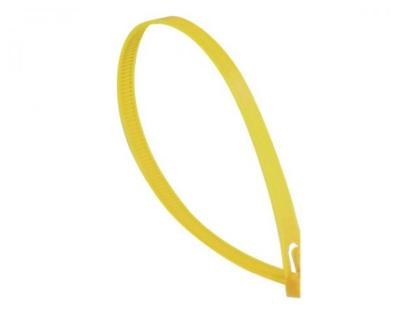 Delock 18761 - Fascetta sganciabile - Nylon - Giallo - 300 mm - 7,6 mm - 100 pz