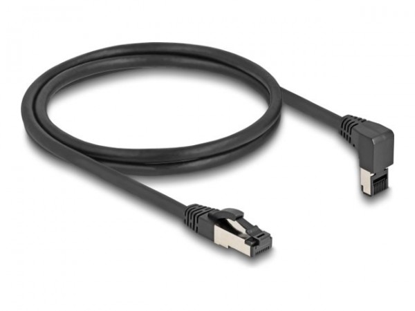 Delock RJ45 Netzwerkkabel Cat.8.1 S/FTP 90° oben gewinkelt gerade - Cavo - Rete