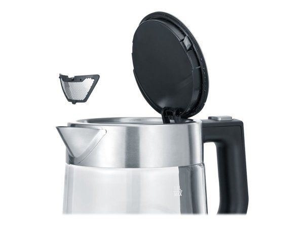 SEVERIN WK 3468 - 1 L - 2200 W - Nero - Acciaio inox - Trasparente - Vetro - Indicatore del livello