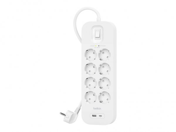 Belkin Surge Protection with USB C 8 Outlet - Cavo - Digitale/dati