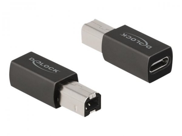 Delock USB 2.0 Adapter Type-C Buchse zu Typ-B Stecker - Adattatore - Digitale/dati