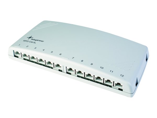 Telegärtner Karl Gärtner Telegärtner MPD12-HS CAT.6A - Cat6a - Bianco - RoHS - 256 mm - 46 mm - 124