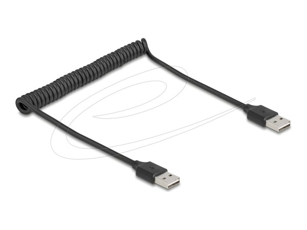 Delock Spiralkabel EASY-USB 2.0 Typ-A Stecker zu - Cavo - Digitale/dati