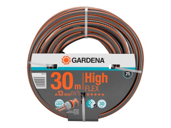 Gardena HighFLEX - 30 m - Sul suolo - Nero - Arancione - Tessuto - 30 bar - 1,3 cm