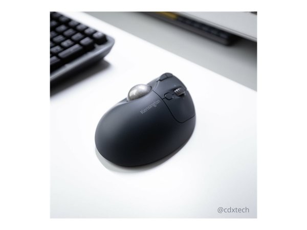 Kensington Pro Fit Ergo TB550 Trackball - Mano destra - Trackball - RF senza fili + Bluetooth - 1600