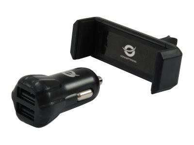 Conceptronic CUSBCAR2AKIT - Auto - Accendisigari - 5 V - Nero
