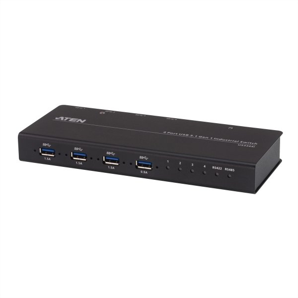 ATEN US3344i Industrie Hub Switch 4 x 4 USB 3.1 Gen 1 - Kvm switch - 4-port