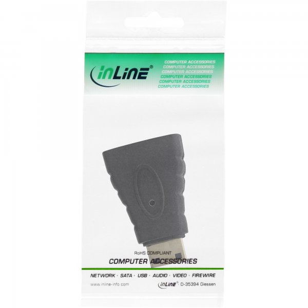 InLine Adattatore HDMI Typ A Femmina a Mini HDMI Typ C Maschio - dorato - 4K2K