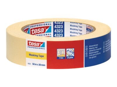 Tesa Standard 04323-00042-00 Kreppband krepp Beige L x B 1 St.
