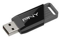 PNY Attaché X, 64 GB, USB Typ-A, 3.2 Gen 1 (3.1 Gen 1), 130 MB/s, Dia, Schwarz - PNY Attaché X. Kapa