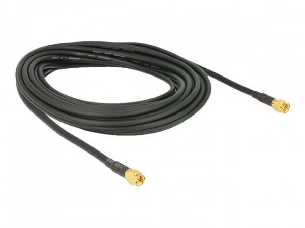 Delock 88893 - 10 m - LMR195 - SMA - SMA - Nero