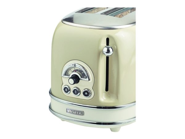 Ariete 155 Tostapane Vintage 2 fette di pane - con pinze - 6 livelli di tostatura - 810 Watt- Acciai