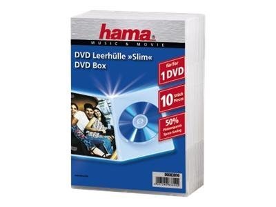 Hama DVD-Leerhülle Slim 10er-Pack Transparent