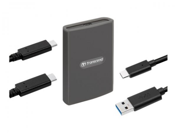 Transcend RDE2 - CFexpress - Grigio - 20000 Mbit/s - Alluminio - USB 3.2 Gen 2 Type-C - 105 mm