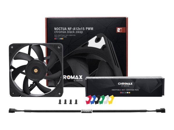 Noctua chromax NF-A12x15 PWM.black.swap