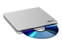 HLDS Hitachi-LG Slim Portable DVD-Writer - Argento - Fessura - Desktop/Laptop - DVD±RW - USB 2.0 - 6