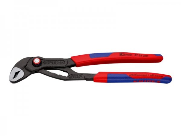KNIPEX 87 22 250 - Pinze a becco di pappagallo - 5 cm - 4,6 cm - Acciaio al cromo vanadio - Blu - Ro