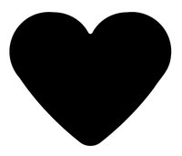 WEDO Heart - Punzone artigianale con forma - Grigio - Arancione - Carta - 220 g/m² - 65 mm - 44 mm