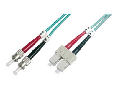 DIGITUS Cavo patch LWL multimodale OM 3 - ST/SC - 2 m - I-VH - OM3 - ST - SC