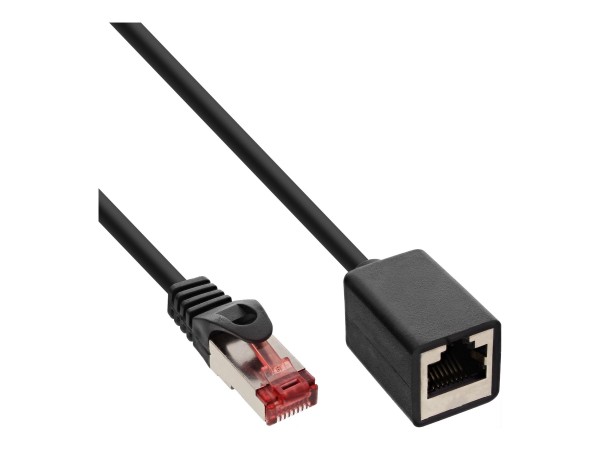 InLine Bull Pack 50pz. - Prolunga Lan - S/FTP(PiMf) - Cat.6 - halog. - CU - nero - 1m