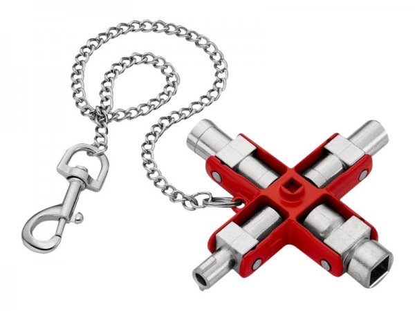 KNIPEX 00 11 06 - Metallico - Rosso - Zinco pressofuso - 4 gamba/gambe - 8 testina/e - 7-8 mm - 9-10