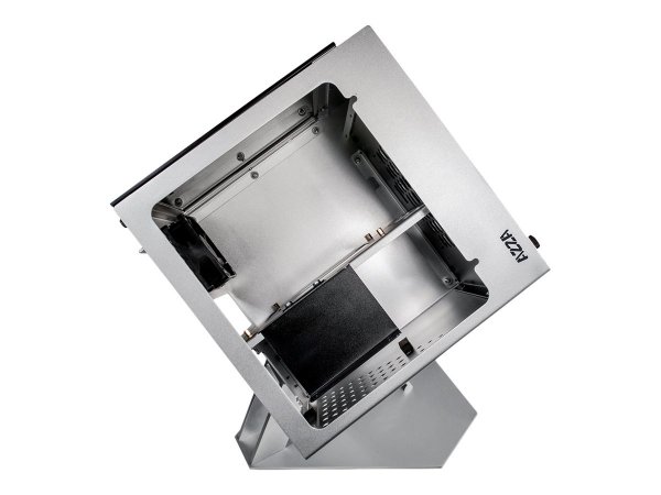 AZZA CUBE MINI 805 - Cubo - PC - Argento - Mini-ATX - Alluminio - Vetro temperato - Multi