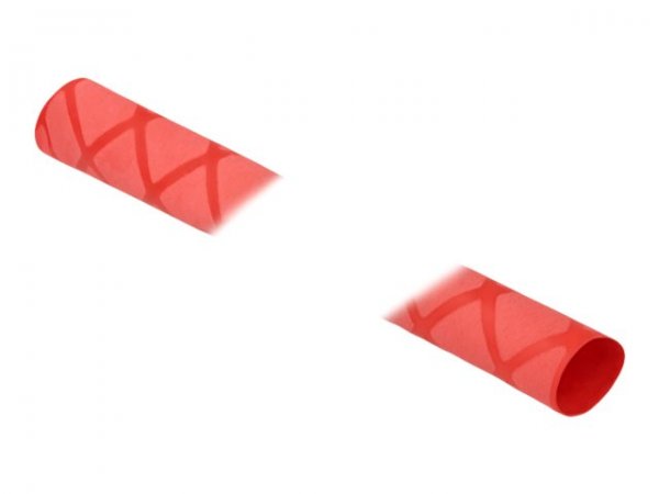 Delock Tubo termorestringente X-pattern antiscivolo 1 m x 40 mm rosso - Tubo termorestringente - Ros