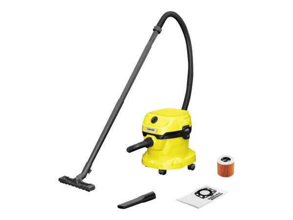 Kärcher 1.628-009.0 - Secco e bagnato - Nero - Giallo - Tessuto felpato - Pulsanti - Plastica - 12 L