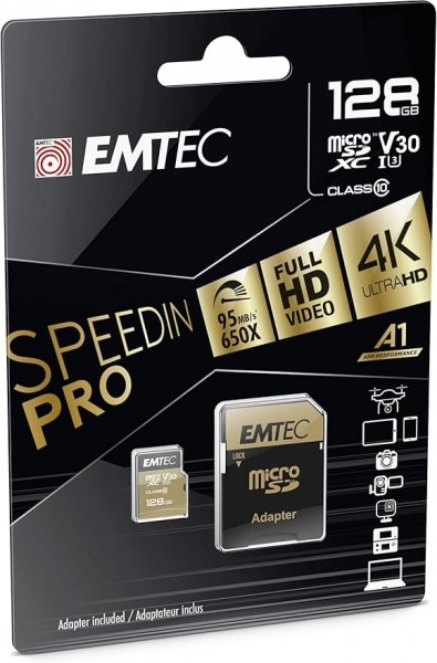 Emtec SpeedIN PRO memoria flash 128 GB MicroSDXC Classe 10 UHS-I