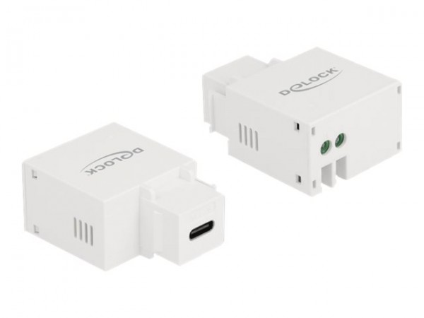 Delock Keystone Modul mit USB Type-C Ladebuchse 2.1 A weiß