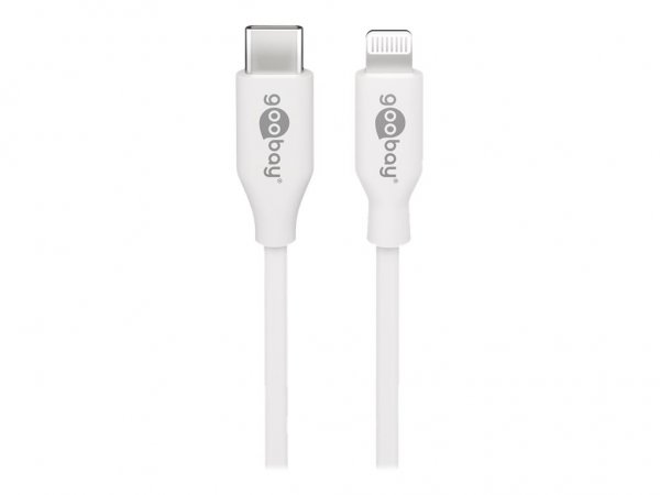Goobay 39446 - 1 m - Lightning - USB C - Maschio - Maschio - Bianco
