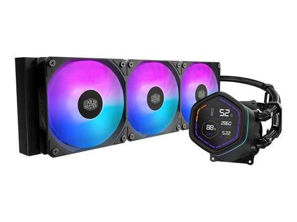 Cooler Master MasterLiquid Core Nex 360 ARGB - Prozessor-Fluessigkeitskühlsystem... - Raffreddamento