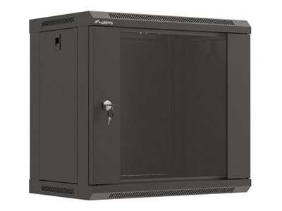 Lanberg 19" 9U 540x350 Wandgehäuse Glastür FlatPack sw - Alloggiamento - 19"