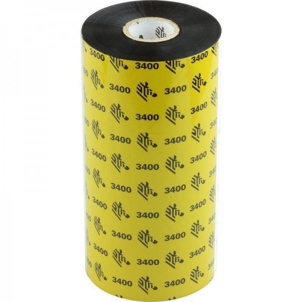 Zebra 3400 Wax/Resin Thermal Ribbon 40mm x 450m - 450 m - Nero - 1,27 cm