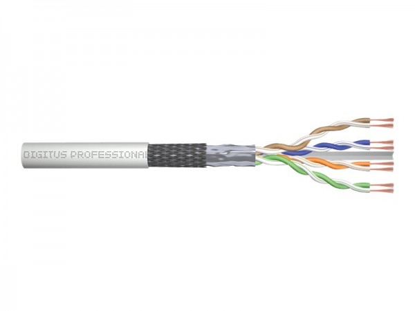 DIGITUS Cavo di installazione con doppino intrecciato CAT 6 SF/UTP - 305 m - Cat6 - SF/UTP (S-FTP) -
