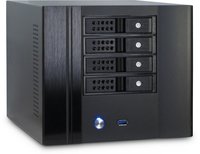Inter-Tech SC-4004 - Small Form Factor (SFF) - PC - Nero - Mini-ITX - Acciaio - Attività - HDD - Pot