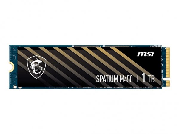 MSI SPATIUM M450 - SSD - 1 TB - intern - M.2 2280 - PCIe 4.0 x4 (NVMe)