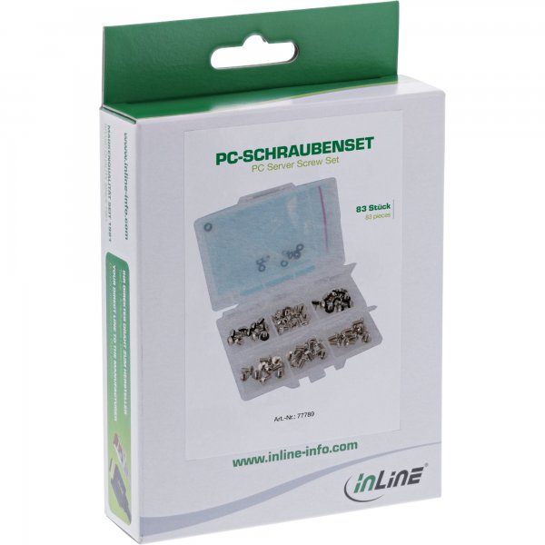 InLine Viti per PC con rondelle - assortimento in box - 83pz