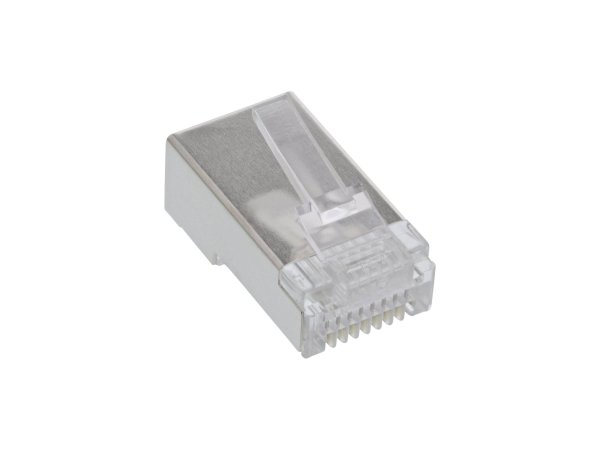InLine Spina modulare 8P8C RJ45 a crimpare su cavo tondo - schermato - 10pz.